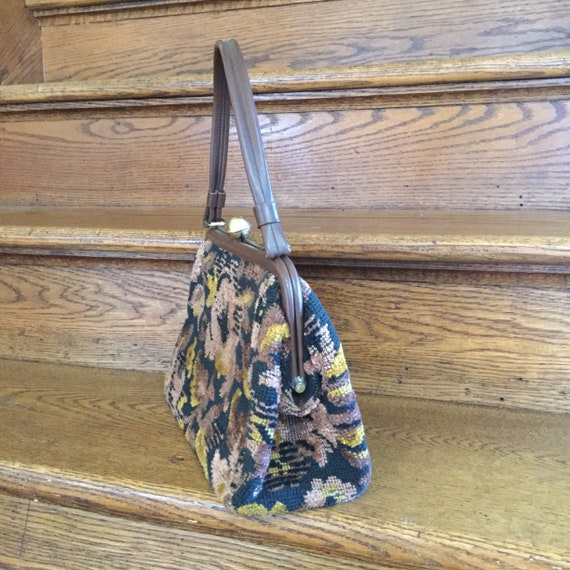 Vintage Tapestry Handbag - Vintage Tapestry Purse… - image 6