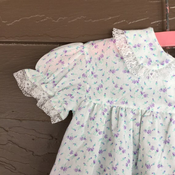 Adorable Vintage Baby Top - Baby Dress with Tiny … - image 4