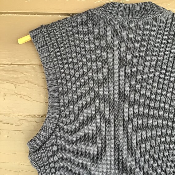 Vintage LL Bean Sweater Vest with Shoulder Patche… - image 8