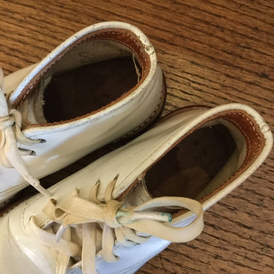 Vintage Stride Rite Baby Shoes White Leather Vintage Baby Etsy