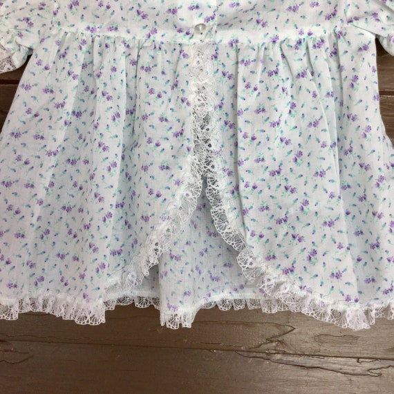 Adorable Vintage Baby Top - Baby Dress with Tiny … - image 5