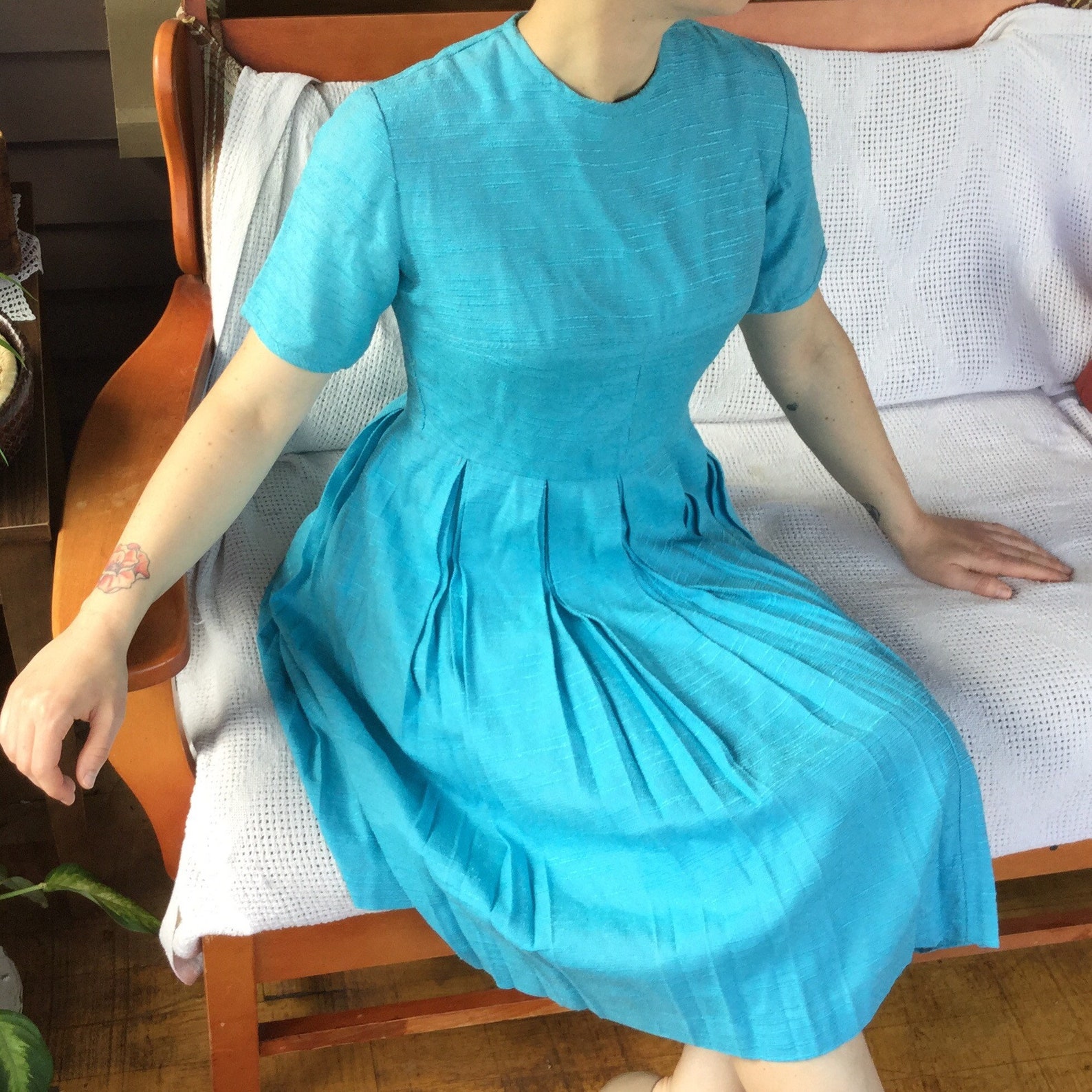 Vintage Union Made Dress Womens Midcentury Dress Textured Etsy