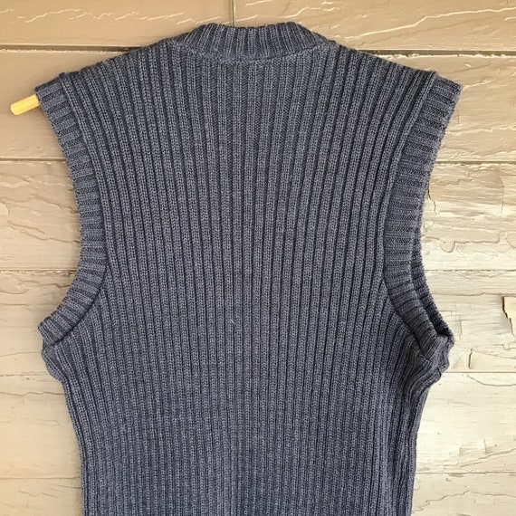 Vintage LL Bean Sweater Vest with Shoulder Patche… - image 7
