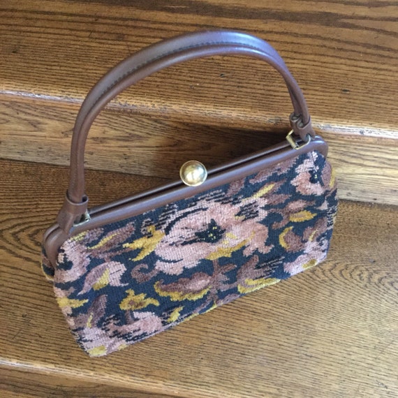 Vintage Tapestry Handbag - Vintage Tapestry Purse… - image 5