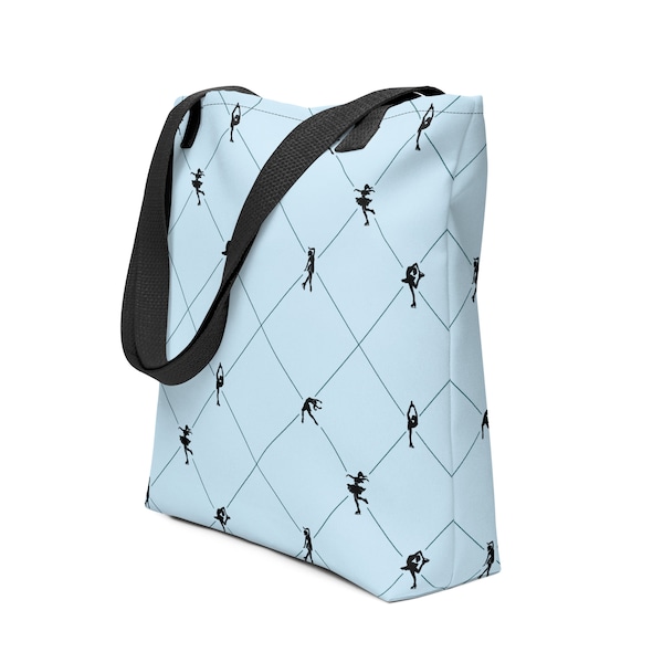 Minimalist Figure Skater Tote Bag