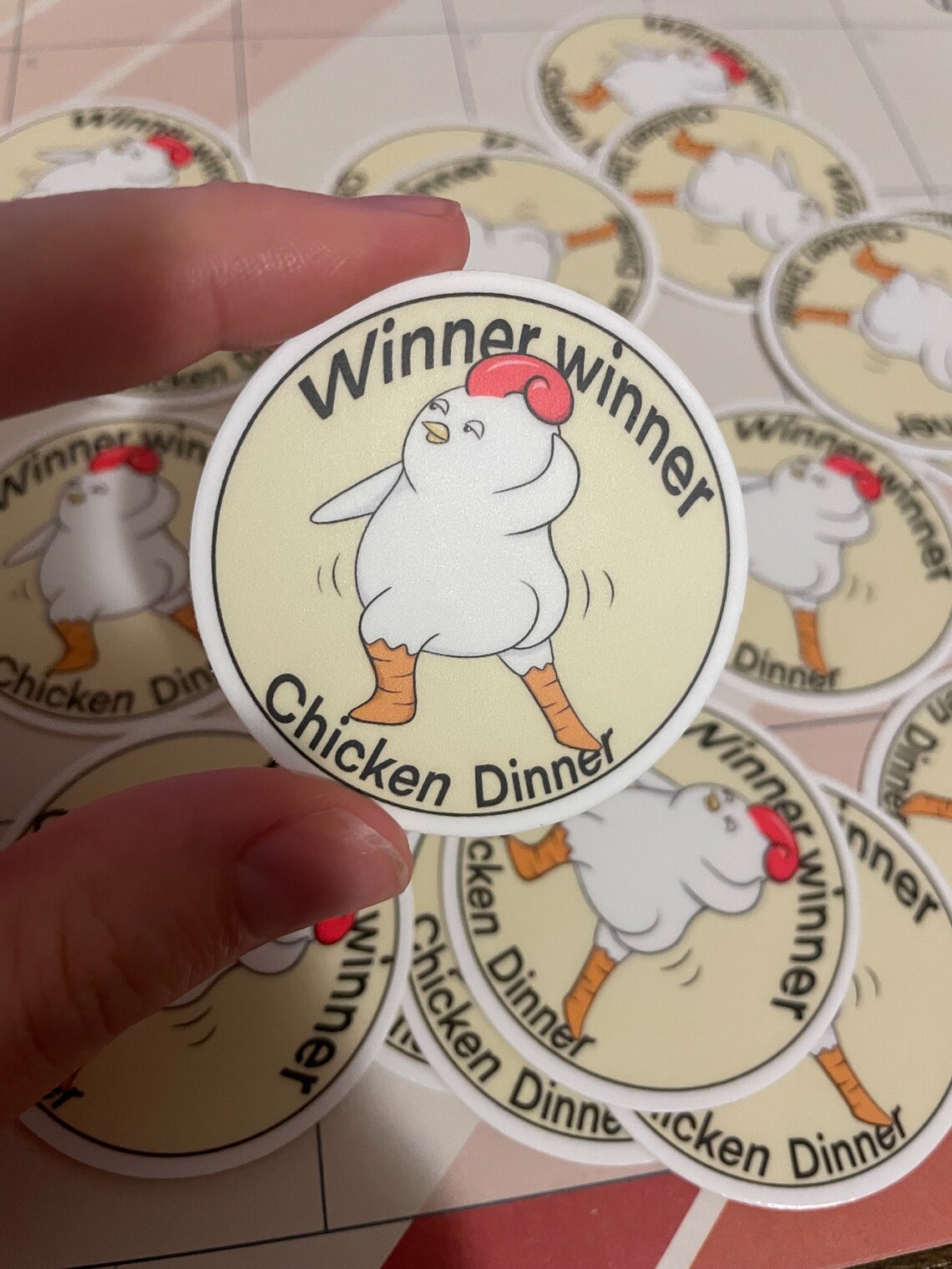 Winner Winner Sticker - Etsy