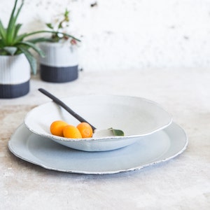 Ceramic Dinnerware Set, Wedding Gifts For Couple,Pottery Dinnerware, Serving Set, Stoneware Dinnerware set  Ceramic Plates And Soup Bowl