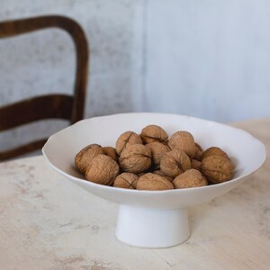 Bol à pied en céramique, bol sur pied en céramique, bol à pied en céramique Bol à fruits en céramique Poterie image 3