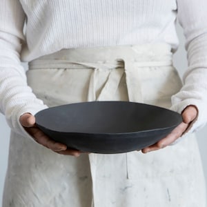 Black ceramic Bowl, Porcelain bowl