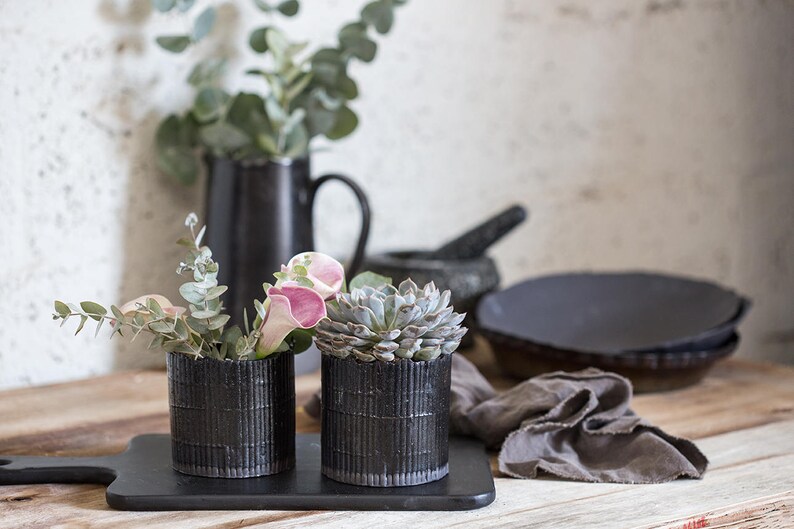 Ceramic Planter, Succulent Planter, ceramic pot, Modern ceramic Planter, Indoor Planter, Ceramic flower pot, Candle Holder, Gardening Gift image 3
