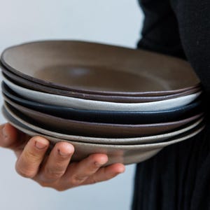 Handmade Ceramic Pasta Bowl: Rustic Salad Serving Dish