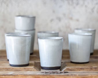 Ceramic Espresso Cups Set,  White Cups, Ceramic espresso cups, Modern Espresso Cups, Espresso Mug