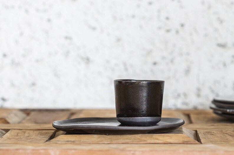 Espresso Cup Set Espresso Cup and Cake Plate Dessert Plate Etsy