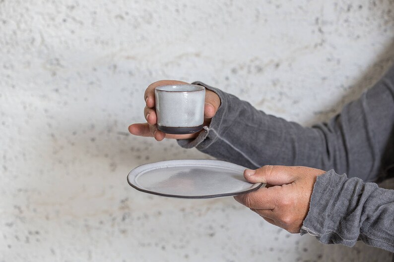 Espresso Cup Set Espresso Cup and Cake Plate Dessert Plate Etsy