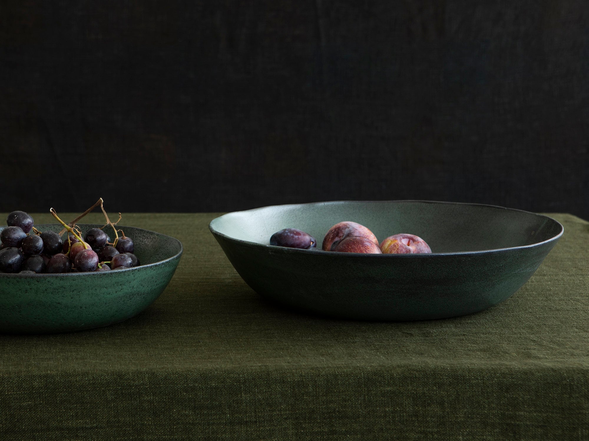 Unique Ceramic Fruit Bowl: Extra Large 5-13 Inch Modern Pottery