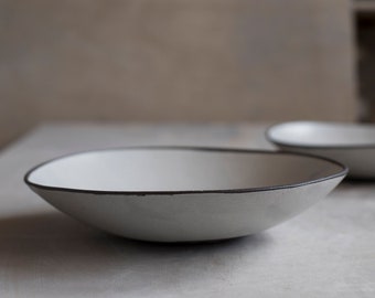 White Ceramic Serving Plate