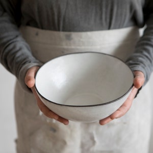 Ceramic Bowl, Handmade Pottery Ramen Bowl, Rustic Dinnerware, Kitchen Decor, Cereal bowl, House Warming Gift image 8