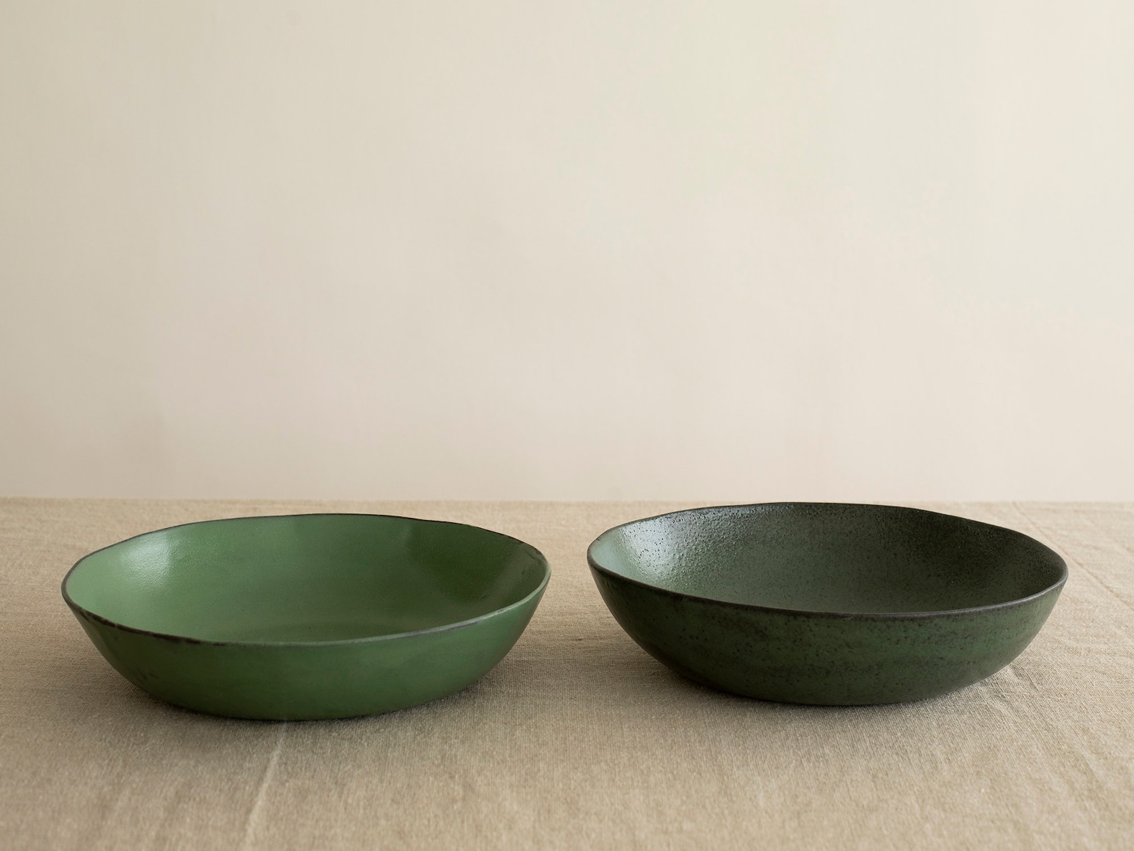 Salad Bowl Fruit Bowl Green Large Ceramic Serving Bowl Etsy