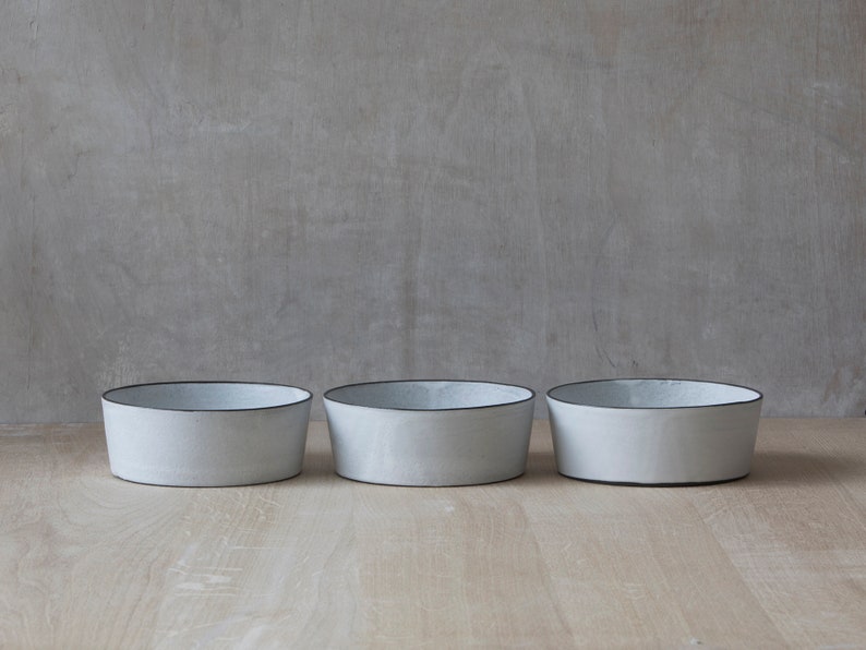 Ceramic Soup Bowl, Soup Bowls Set, Serving Bowls, Ceramic Set Of 4, Modern Ceramic Bowl. Cereal Bowls, White Ceramic Bowl, Wedding Gift image 2