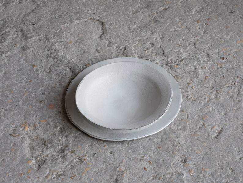 Ceramic Pasta Bowls Set, Serving Bowl, Ceramic Plates, Ceramic Bowl Set, Rustic Bowl, Modern Pottery, Stoneware Bowl, Wedding Gift image 6