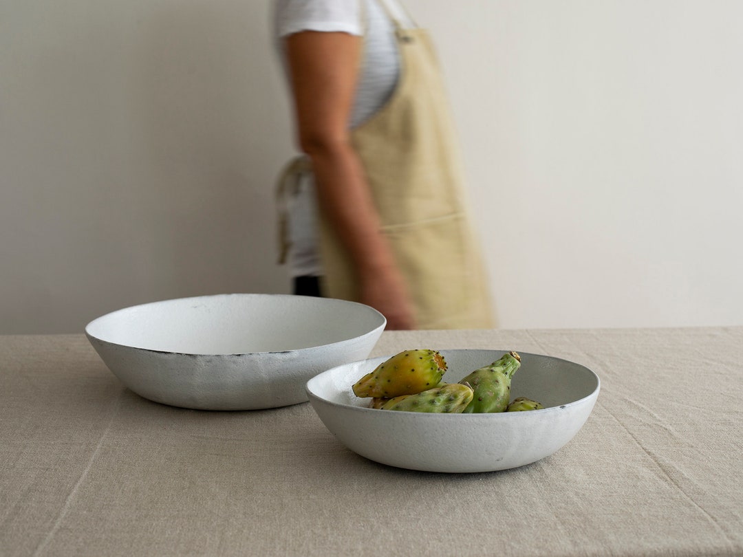 Large Matte Serving Bowl, Ceramic Serving Dishes, Ceramic Contemporary