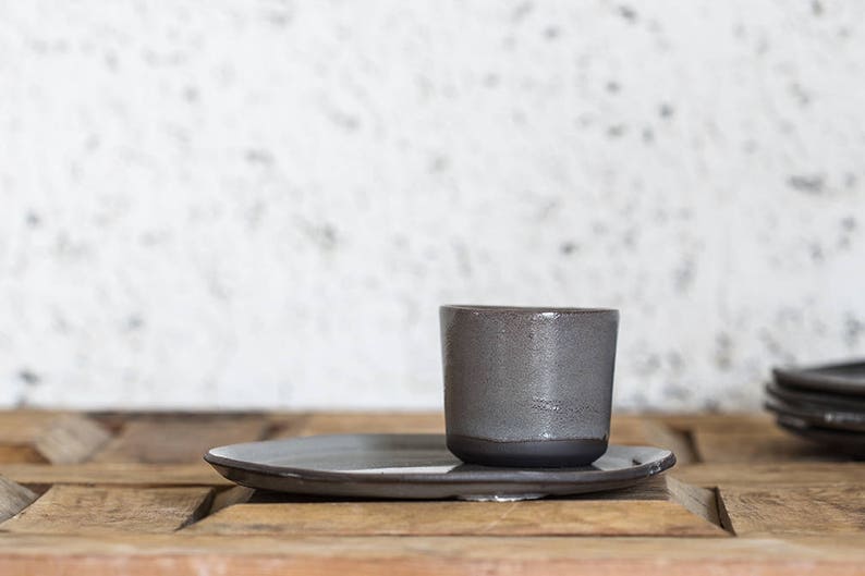 Espresso Cup Set Espresso Cup and Cake Plate Dessert Plate Etsy