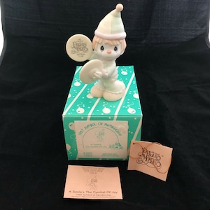 Vintage Precious Moments A Smile&#39;s The Cymbol of Joy Figurine with Box