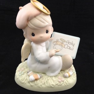 Precious Moments I Think You Are Just Divine Boy Angel Figurine with Box
