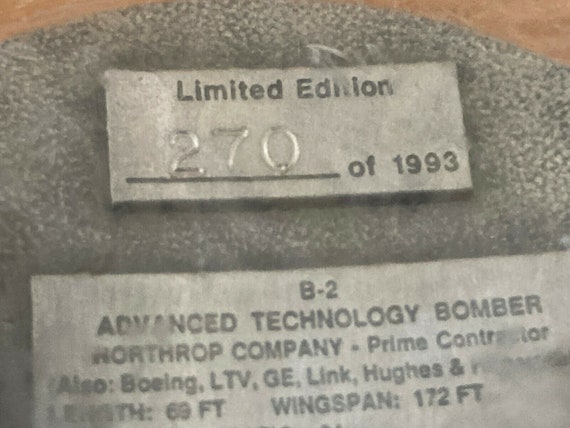Vintage B-2 Combined Test Force Belt Buckle #270 … - image 4
