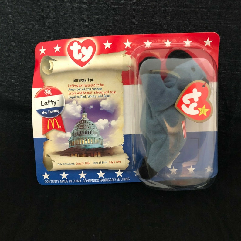 lefty the donkey beanie baby mcdonalds