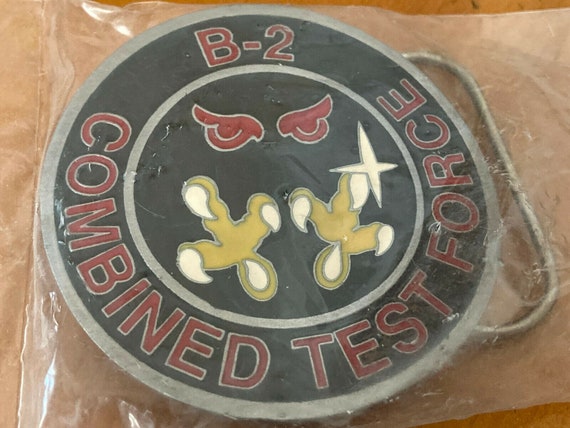 Vintage B-2 Combined Test Force Belt Buckle #270 … - image 1