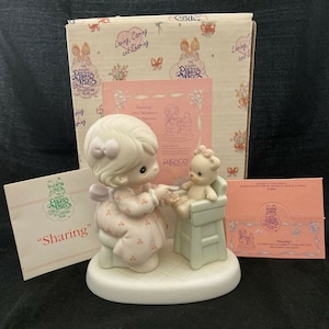 Vintage Precious Moments Sharing Figurine with Box