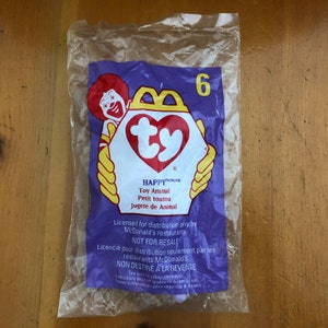 Vintage McDonalds Happy Toy Animal #6 ty Teenie Beanie Baby 1998 NEW