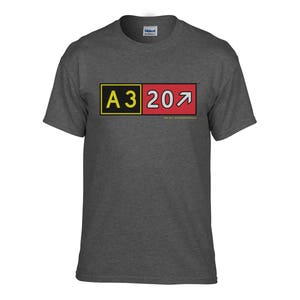 Airbus A320 Taxiway Sign Graphic T-Shirt (Classic Fit) Aviation Pilot T-Shirt!