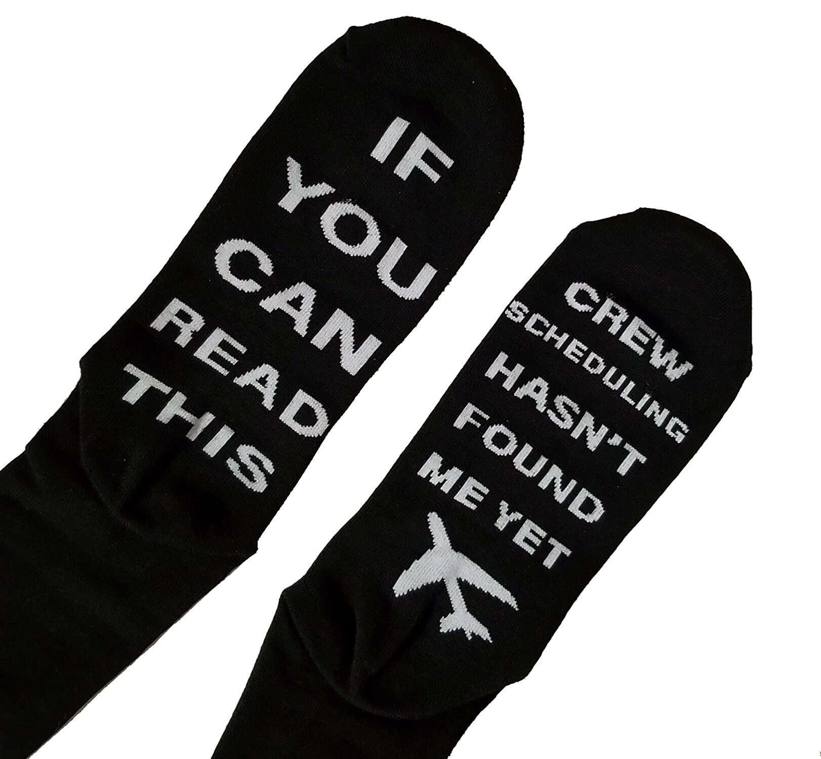 If You Can Read This... Crew Scheduling Hasn\'t Found Me yet Airline Uniform  Socks Aviation Themed Dress Socks - Etsy