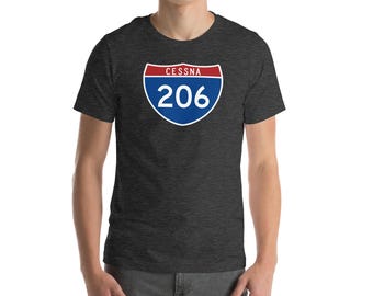 Cessna 206 Interstate Highway Tee