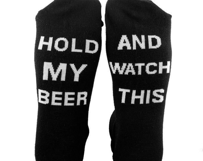 Pilot Uniform Socks | Aviation Themed Dress Socks! "Hold My Beer and Watch This"
