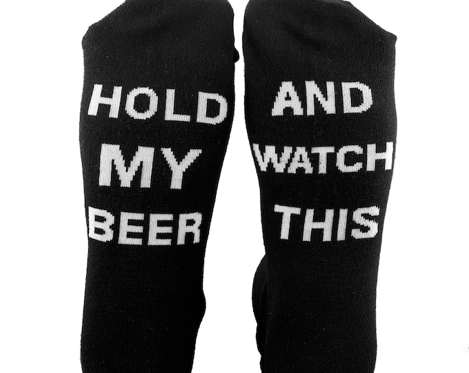 Pilot Uniform Socks | Aviation Themed Dress Socks! "Hold My Beer and Watch This"