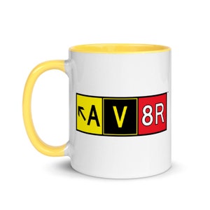 AV8R Taxiway Sign Ceramic Mug (11 oz)