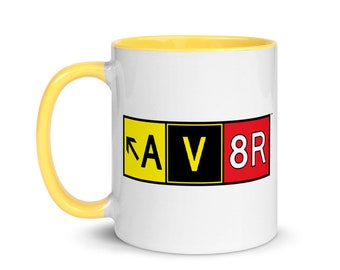 AV8R Taxiway Sign Ceramic Mug (11 oz)