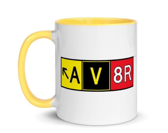 AV8R Taxiway Sign Ceramic Mug (11 oz)