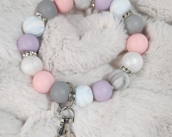 Beaded Wristlet Keychain