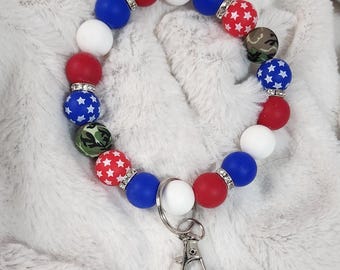 American Camo Keychain