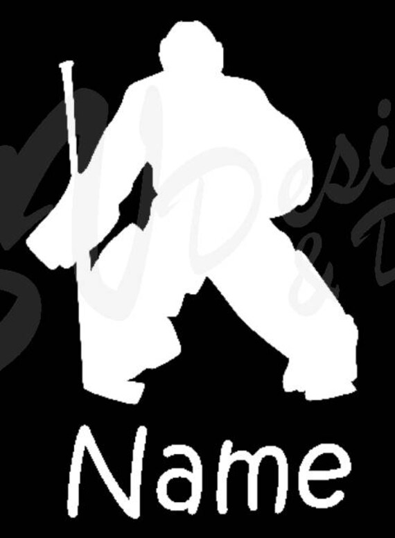 Hockey Goalie Decal Etsy