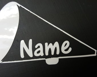 Cheer name decal