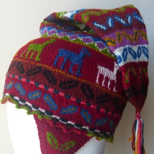 Handmade Peruvian Andean Mountain Shaman Chullo Hat