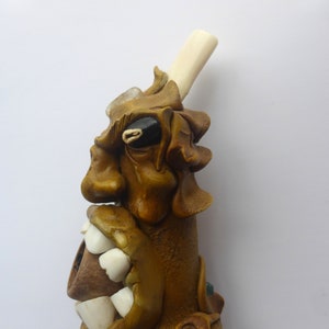 Andean Shaman Pipe - Unique Hand-crafted Artwork