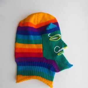 Peruvian Balaclava -Ski Mask -Devil Balaclava -Rainbow balaclava -Pasamontaña colorful face mask