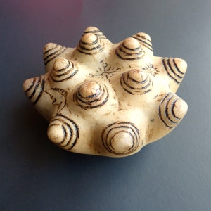 Peruvian Shaman Ceremonial  13 Moon Khuya Stone  - Hand carved On Caliza Caliza