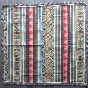 Andean Altar Cloth - Peruvian Andean Fabric - Mesa Altar - Ceremonial Cloth - Shaman Altar Cloth (26 X 25 inches - 66 X 64 cm.)